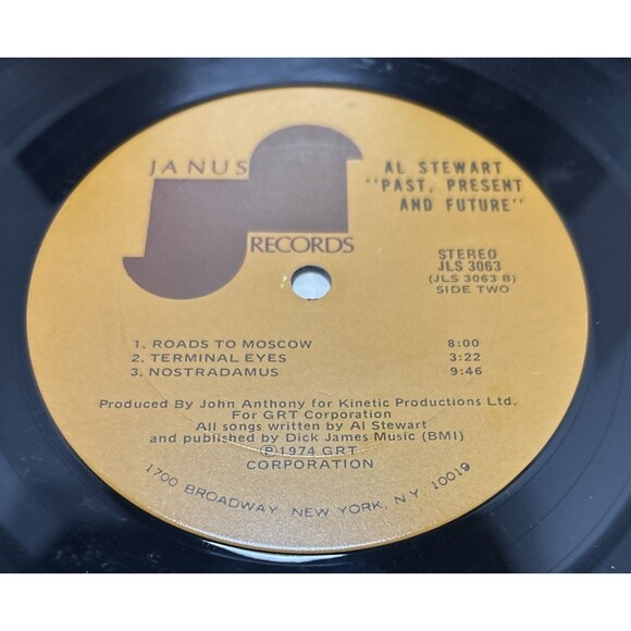 Al Stewart Past Present and Future Vinyl LP Record Janus Records 1974 Folk Rock - Picture 6 of 8
